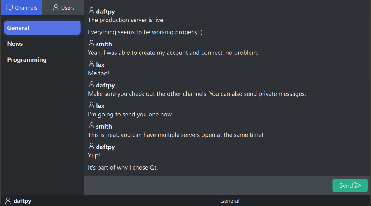 Qt client preview